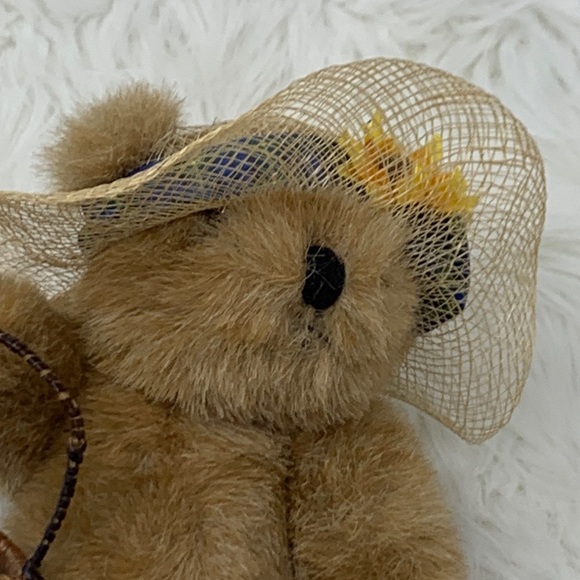 Collectible Bear With Bow Tie, Basket, & Hat - Picture 12 of 12
